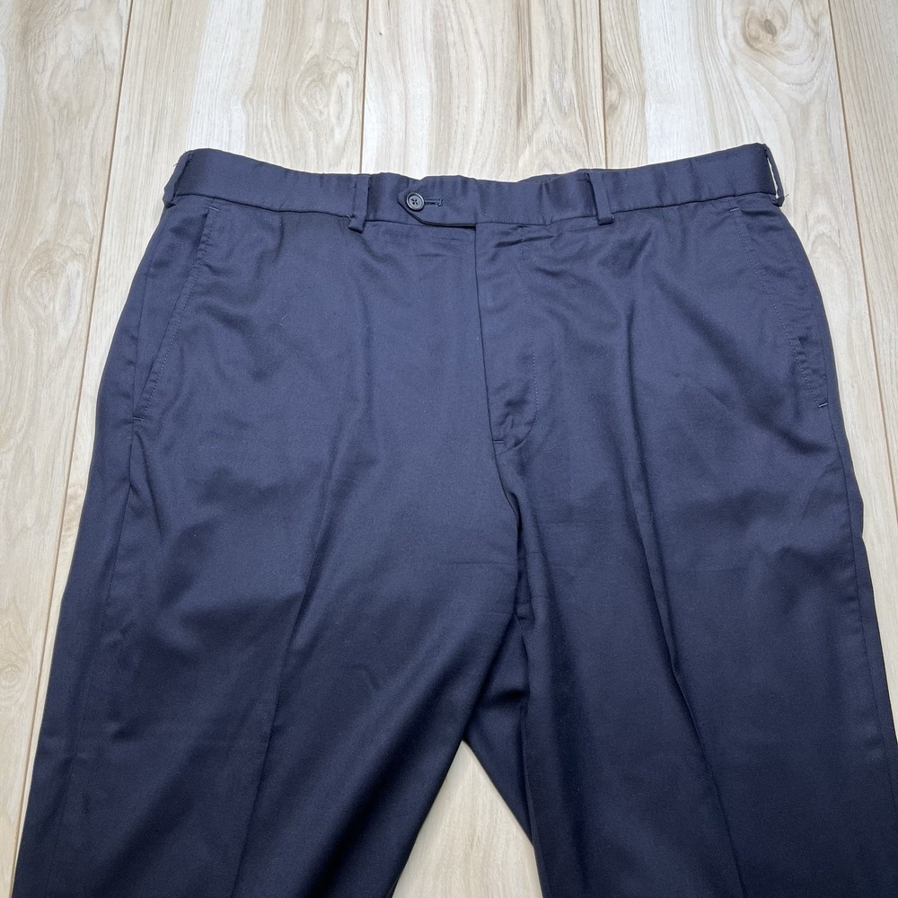 Brooks Brothers 1818 Madison Fit Pants Men Size 40x26 Blue Wool Pants - Picture 4 of 15